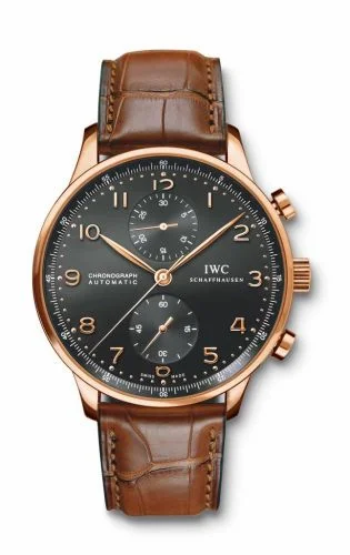 IWC Portuguese Chrono-Automatic Rose Gold / Black IW3714-15 (3714-15, IW371415)